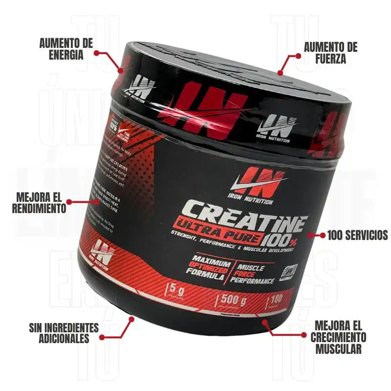 NUTRICIÓN DE HIERRO - Creatina Ultra Pura 100%