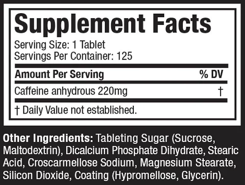 MUSCLETECH - 100% Caffeine