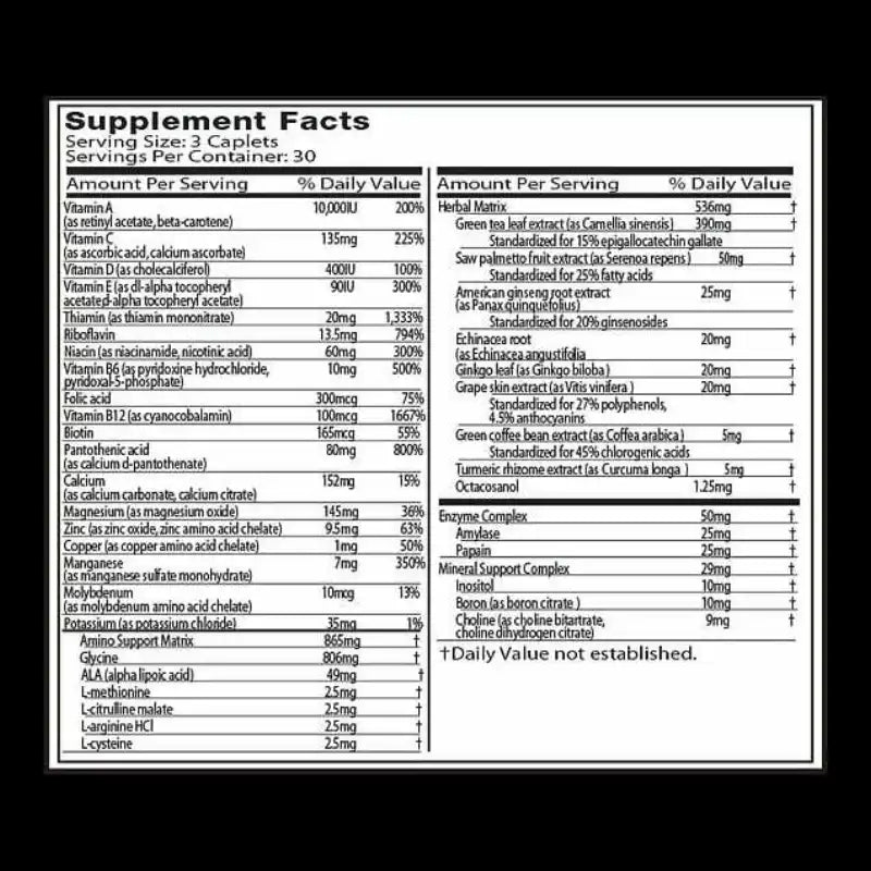 MUSCLETECH - Multivitamina Platino