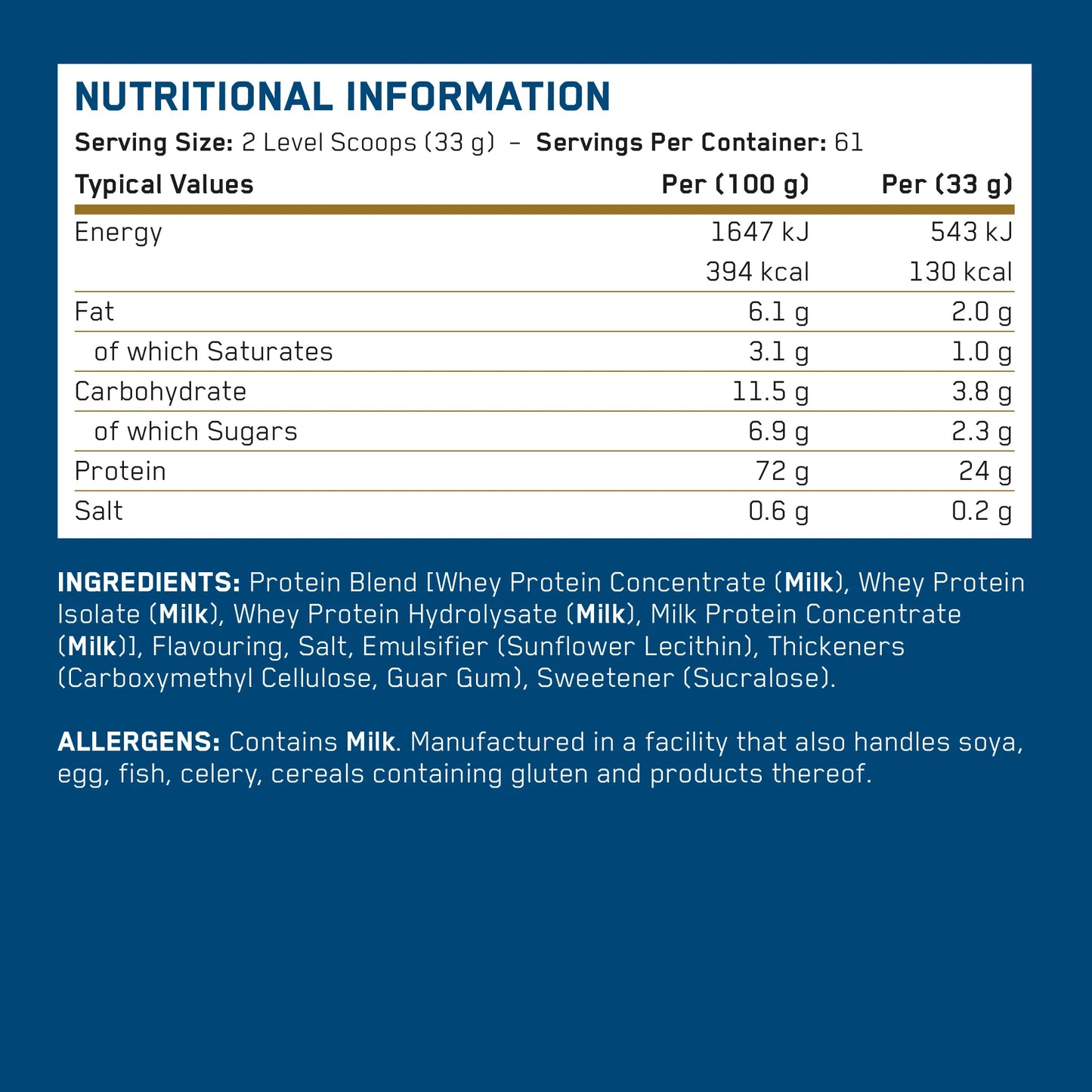 APPLIED NUTRITION - Critical Whey Protein