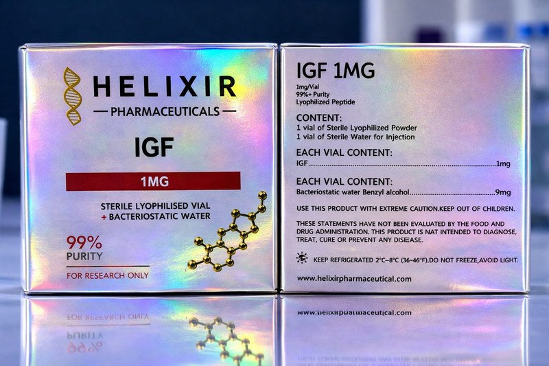 HELIXIR PHARMACEUTICALS - IGF
(INSULIN-LIKE GROWTH FACTOR 1 MG)