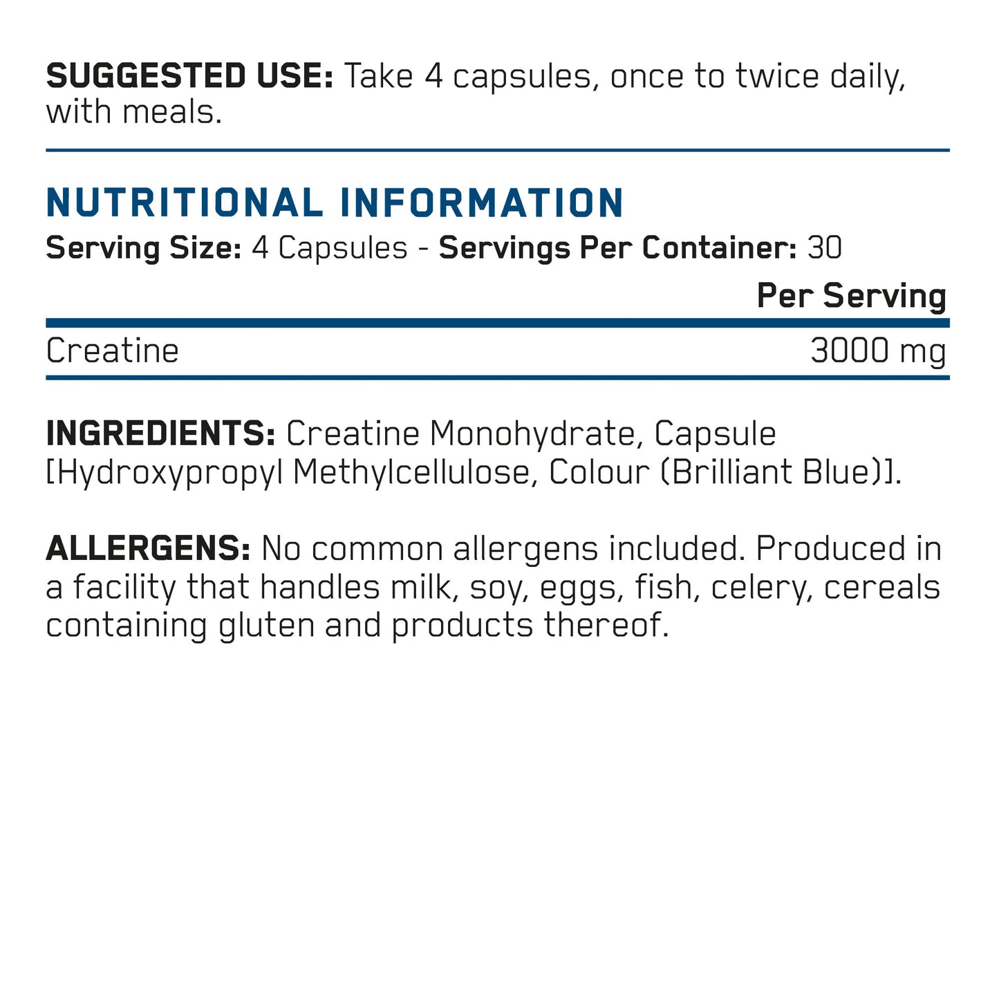 APPLIED NUTRITION - Creatine 3000 Capsules