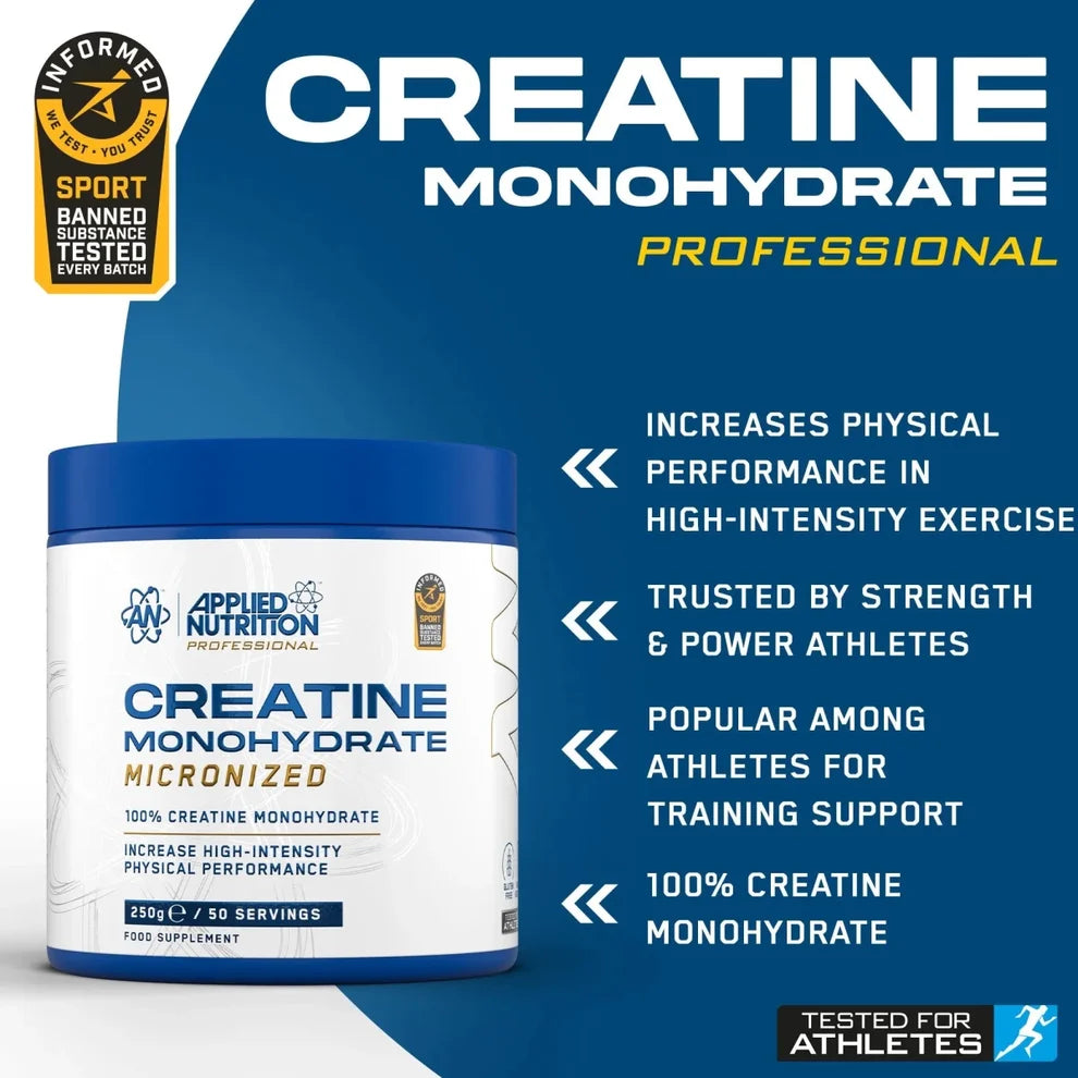 APPLIED NUTRITION - Creatine Monohydrate 500g Unflavoured