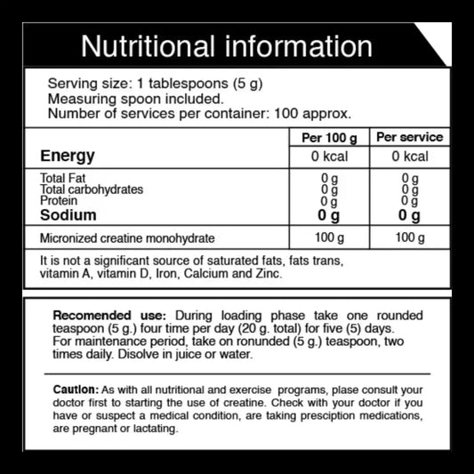 SMART NUTRITION - Creatine Ultra Pure 100%