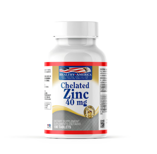 HEALTHY AMERICA - Chelated Zinc 40 mg