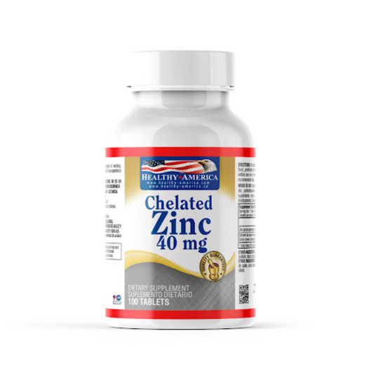 HEALTHY AMERICA - Chelated Zinc 40 mg