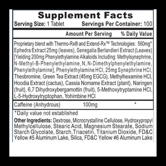 Lipodrene 90 Tablets – Fat Burner